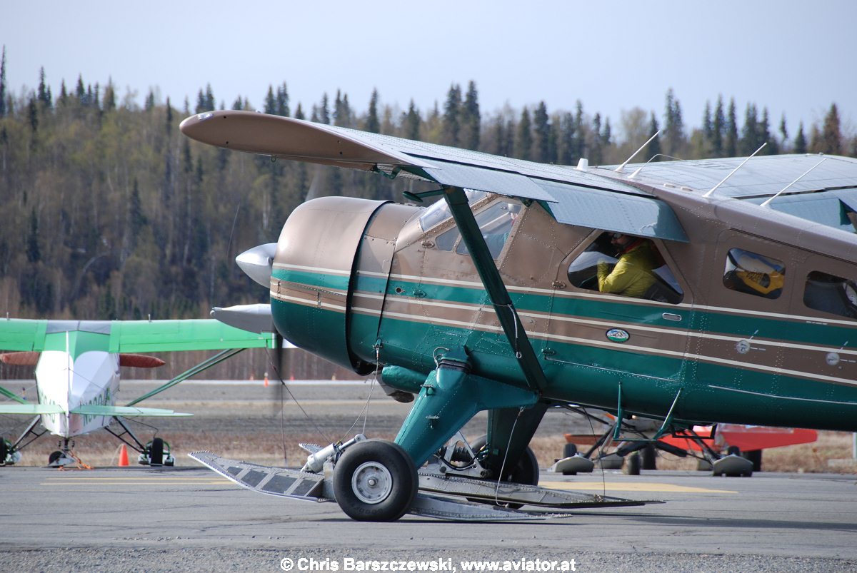 Beaver on skis and tires, Talkeetna Alaska