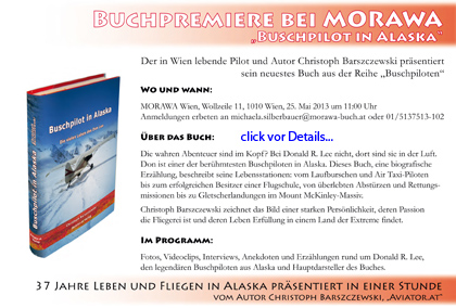 Diavortrag in Friedrichshafen zur Premiere des Buches Buschpilot in Alaska