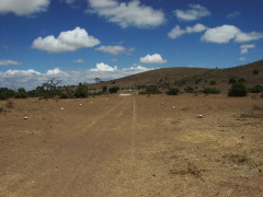 Backcountry Airstrip an der Südinsel der Turkana See
